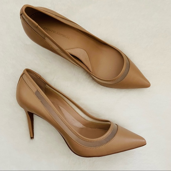 New BR Madison 12-Hour Mesh nude Pump heels - Picture 3 of 9